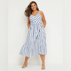 Lane Bryant - Striped midi dress - US 24